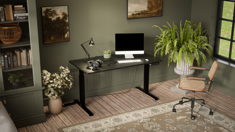 MOON LONG adjustable desk blak/san sebastian DIOMMI-60-32251