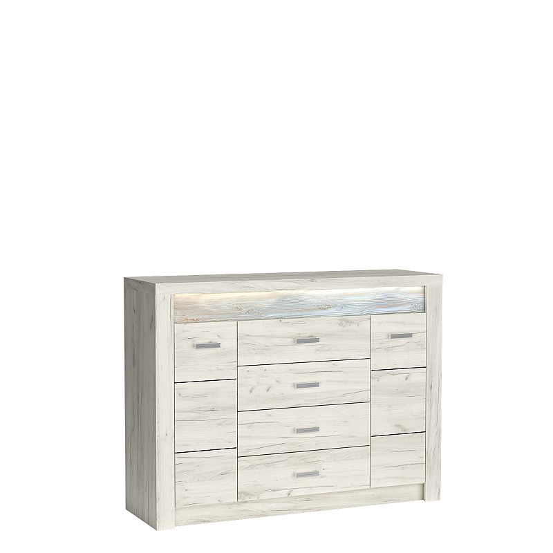 INDIANAPOLIS chest of drawers I7 kratf white DIOMMI-60-32865
