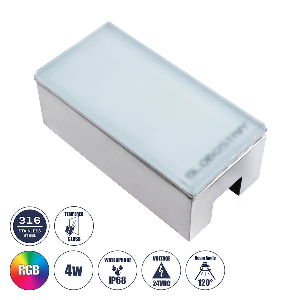 60953 GloboStar® CYBOLITHOS 60953 Χωνευτό Φωτιστικό Σποτ Δαπέδου LED 4W 400lm 120° DC 24V Αδιάβροχο IP68 IK06 Μ20 x Π10 x Υ8cm RGB Dimmable – Tempered Γαλακτερό Γυαλί & Ανοξείδωτο Ατσάλι – Bridgelux Chip – 3 Χρόνια Εγγύηση 60953 GloboStar® CYBOLITHOS 60953 Χωνευτό Φωτιστικό Σποτ Δαπέδου LED 4W 400lm 120° DC 24V Αδιάβροχο IP68 IK06 Μ20 x Π10 x Υ8cm RGB Dimmable – Tempered Γαλακτερό Γυαλί & Ανοξείδωτο Ατσάλι – Bridgelux Chip – 3 Χρόνια Εγγύηση