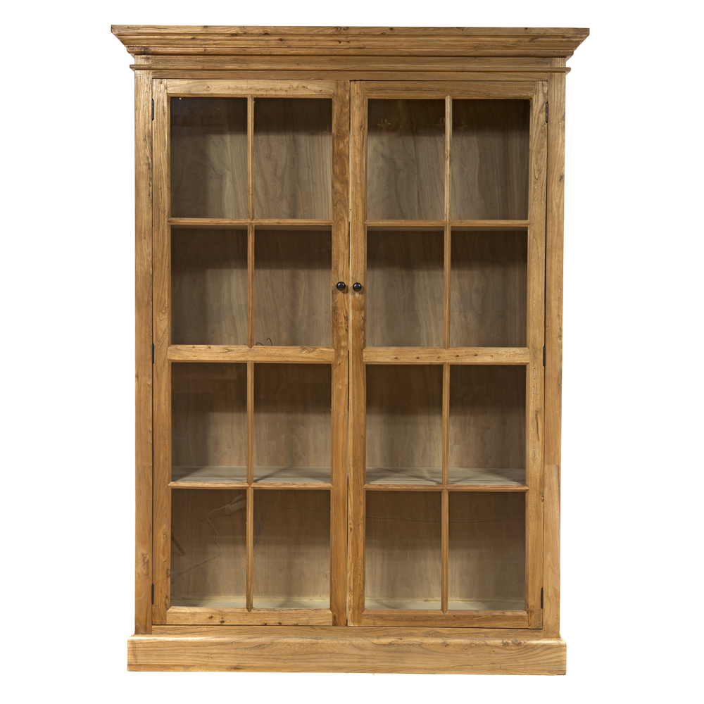 Artekko Βιτρίνα από ξύλο μασίφ (160x45x220)cm Artekko 617-0248