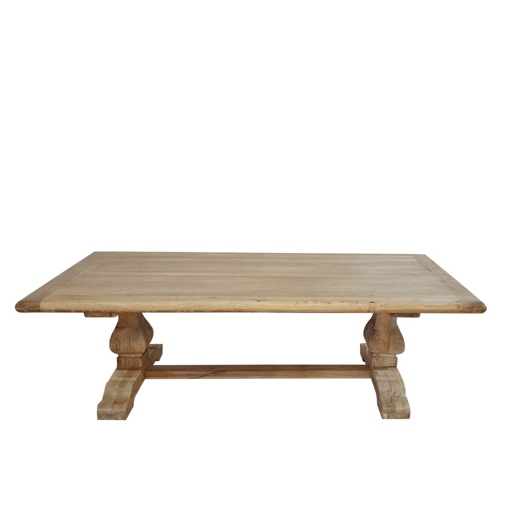 Artekko Deus Μασίφ Ξύλινο Τραπέζι Σαλονιού σε Ανοιχτή Φυσική Απόχρωση (150x77x45)cm Artekko 617-0275-A