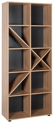 ΡΑΦΙΕΡΑ ΔΕΚΑ ΘΕΣΕΩΝ  75x30x188 εκ SONOMA velco-622-3682-31