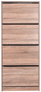 ΠΑΠΟΥΤΣΟΘΗΚΗ ΜΕ ΤΕΣΣΕΡΙΣ ΠΟΡΤΕΣ -ΠΡΟΑΙΡΕΤΙΚΑ  ΑΕΡΙΖΟΜΕΝΗ ΠΛΑΤΗ  73x26x157 εκ LATTE velco-632-3446-32