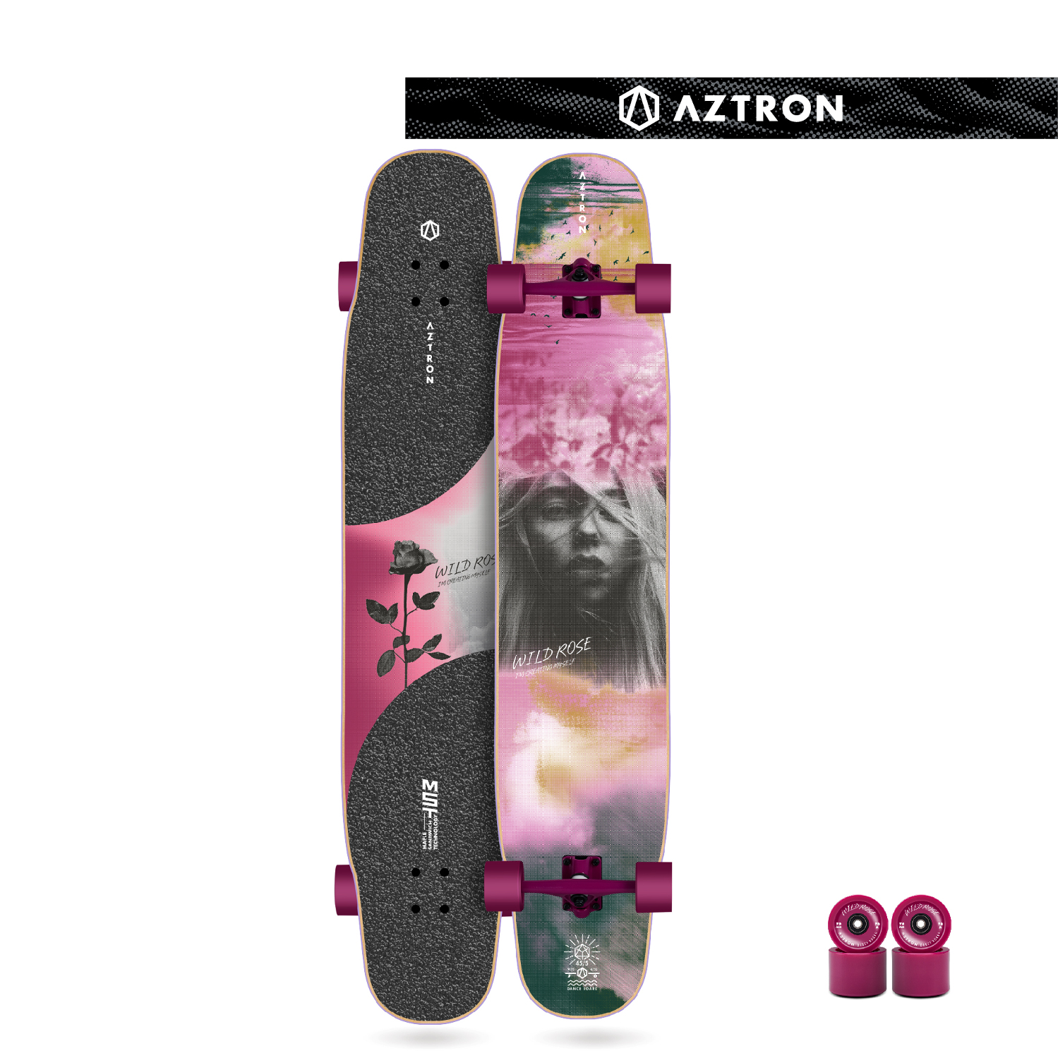Aztron DANCEBOARD/SKATEBOARD WILD ROSE 45.5″ by Aztron® VIKI-105645 Aztron DANCEBOARD/SKATEBOARD WILD ROSE 45.5″ by Aztron® VIKI-105645