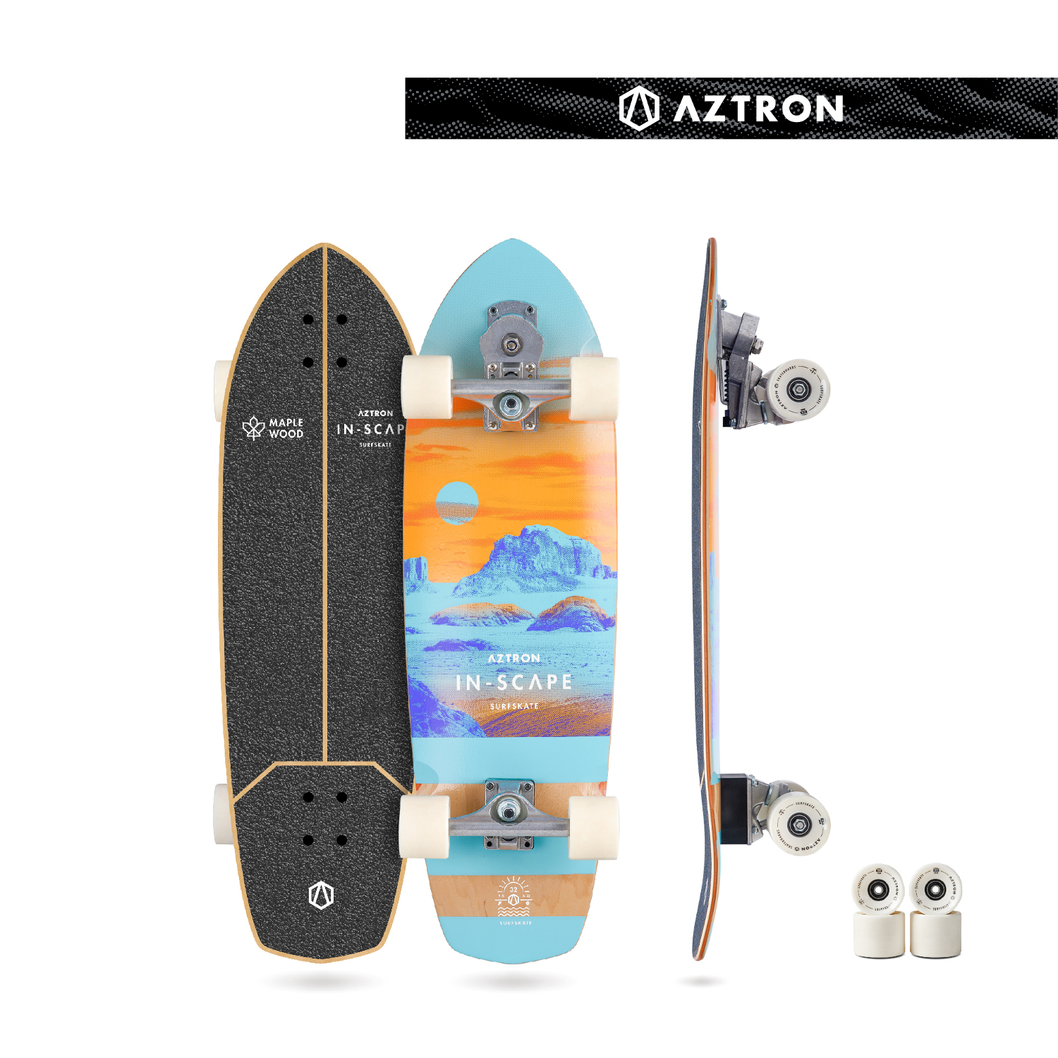 Aztron Surfskate / Skateboard IN.SCAPE 32″ by Aztron® VIKI-105643 Aztron Surfskate / Skateboard IN.SCAPE 32″ by Aztron® VIKI-105643