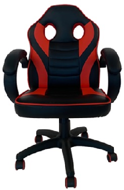 VELCO Pro Systems ΚΑΡΕΚΛΑ ΓΡΑΦΕΙΟΥ GAMING ΜΑΥΡΗ-ΚΟΚΚΙΝΗ- ΕΠΙΦΑΝΕΙΑ PU & TEXT velco-66-35693