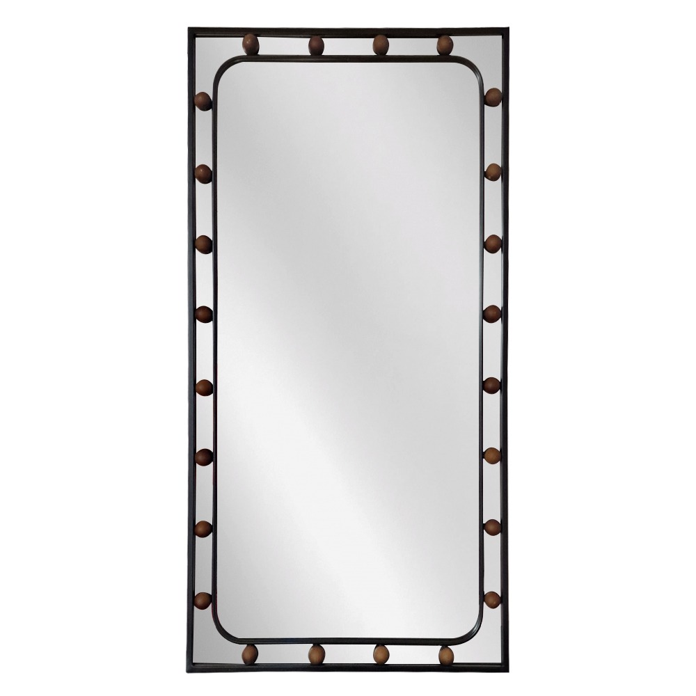 Artekko Dia Μαύρος Μεταλλικός Καθρέπτης Τοίχου (60x3x92)cm Artekko 661-2013