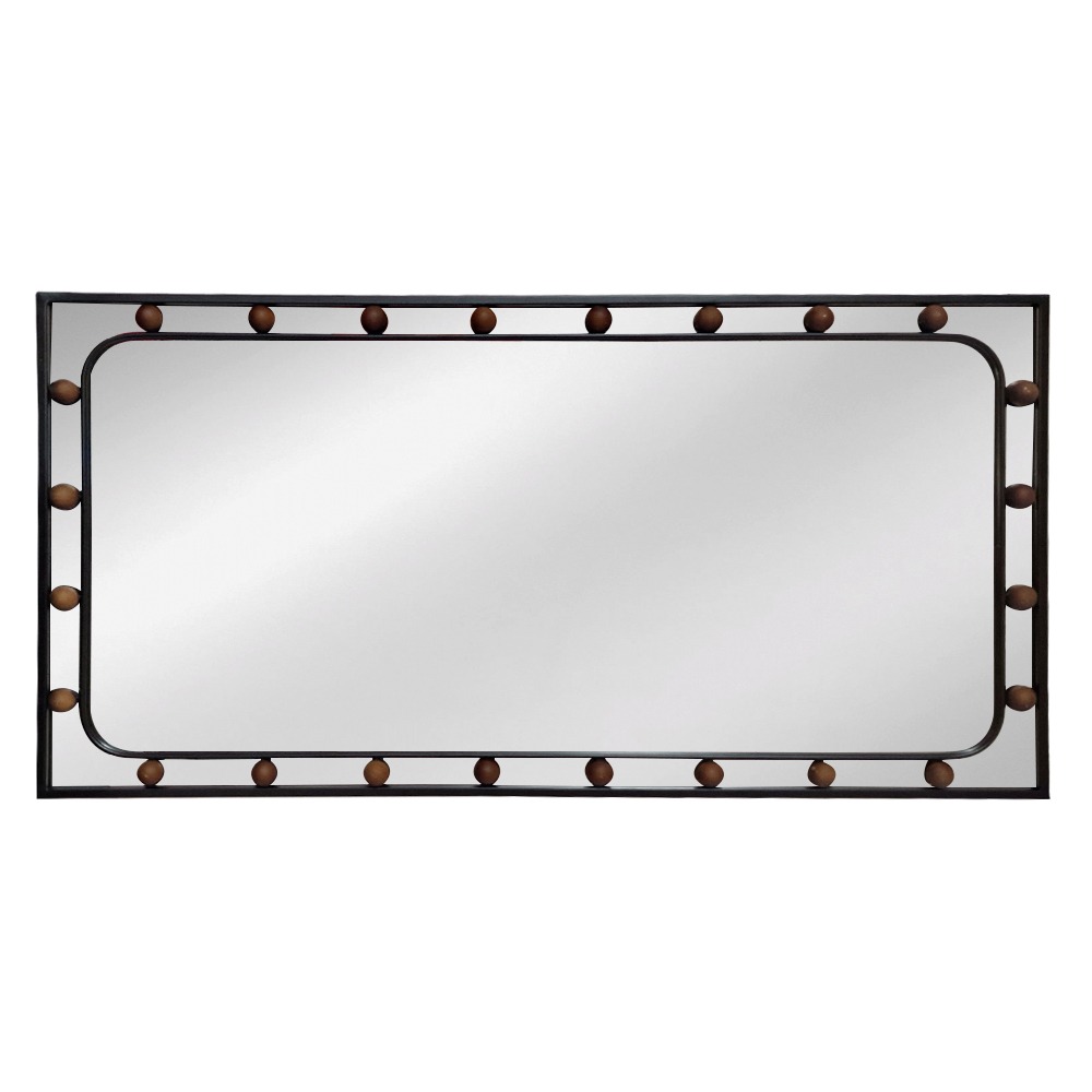 Artekko Dia Οριζόντιος Μαύρος Μεταλλικός Καθρέπτης Τοίχου (60x3x92)cm Artekko 661-2013H