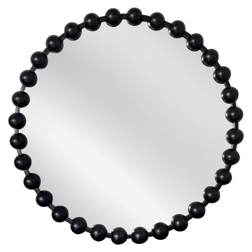 Artekko Dia Μαύρος Μεταλλικός Στρογγυλός Καθρέπτης Τοίχου (68x4.5x68)cm Artekko 661-2015-BLACK