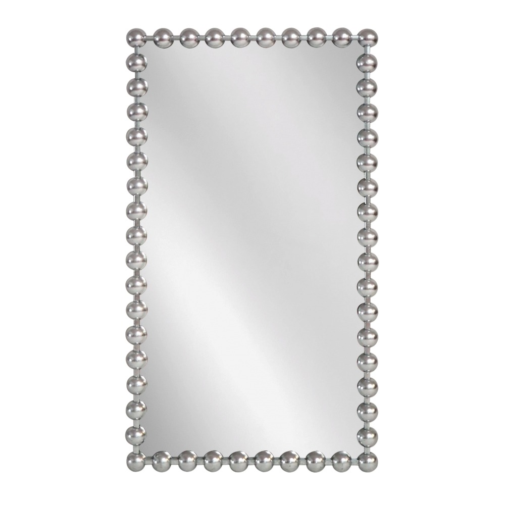 Artekko Dia Ασημί Μεταλλικός Καθρέπτης Τοίχου (60x4.5x110)cm Artekko 661-2016-SILVER