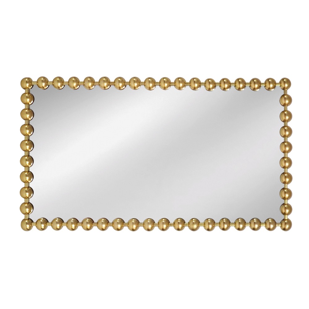 Artekko Dia Χρυσός Μεταλλικός Καθρέπτης Τοίχου (60x4.5x110)cm Artekko 661-2016H-GOLD