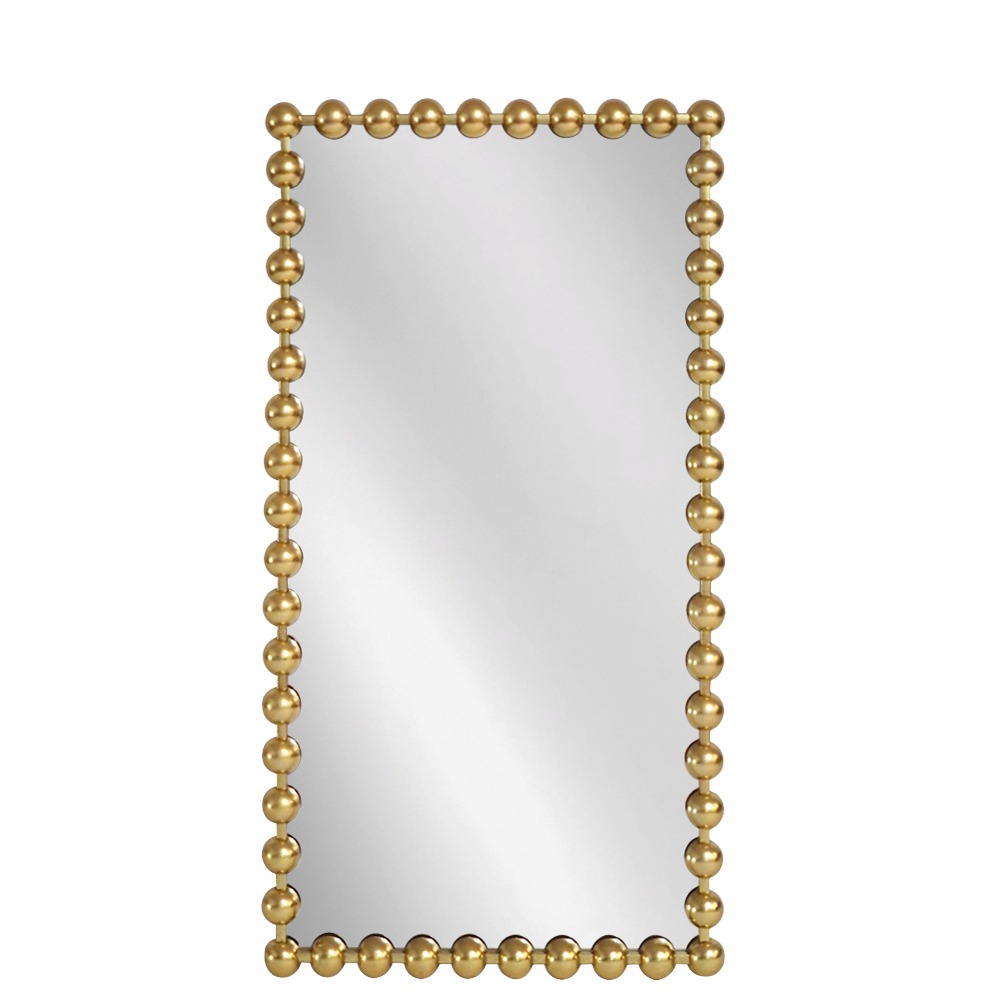 Artekko Dia Χρυσός Μεταλλικός Καθρέπτης Τοίχου (70x4.5x130)cm Artekko 661-2017-GOLD