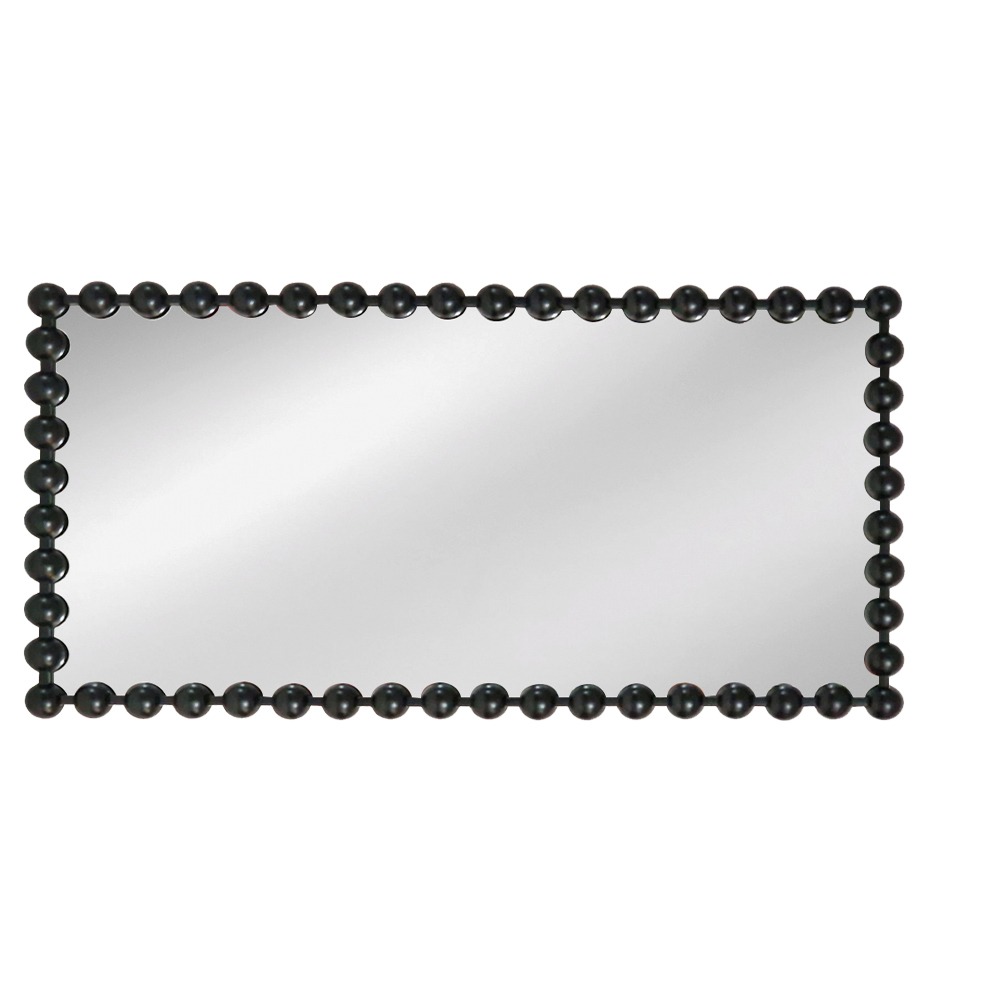 Artekko Dia Μαύρος Μεταλλικός Καθρέπτης Τοίχου (70x4.5x130)cm Artekko 661-2017H-BLACK