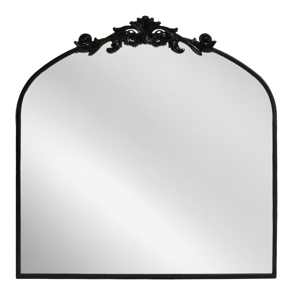 Artekko Dia Μαύρος Μεταλλικός Καθρέπτης Τοίχου (80x3x80)cm Artekko 661-2023-BLACK