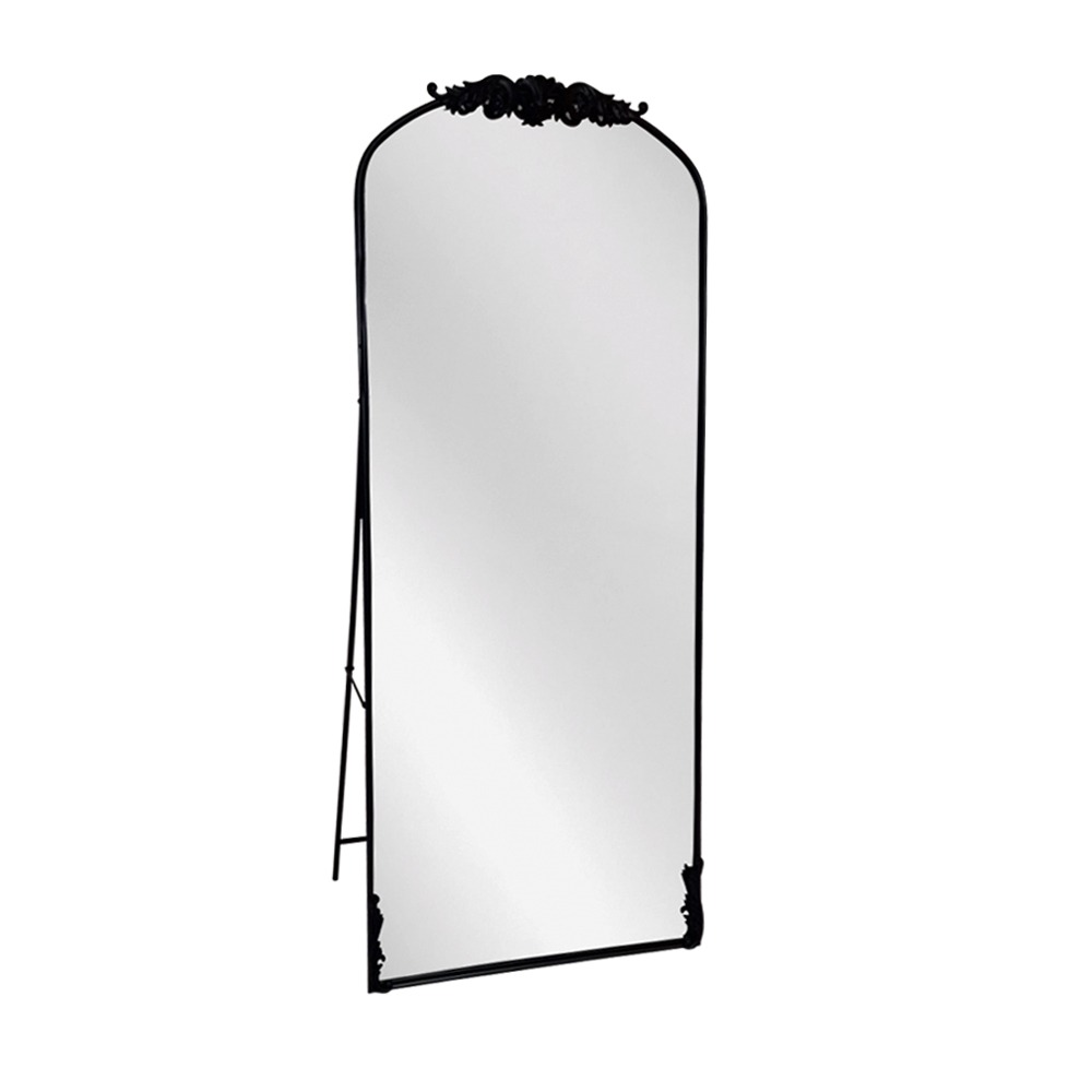 Artekko Dia Μαύρος Μεταλλικός Καθρέπτης Δαπέδου και Τοίχου (72.5x4.5x181)cm Artekko 661-2024-BLACK