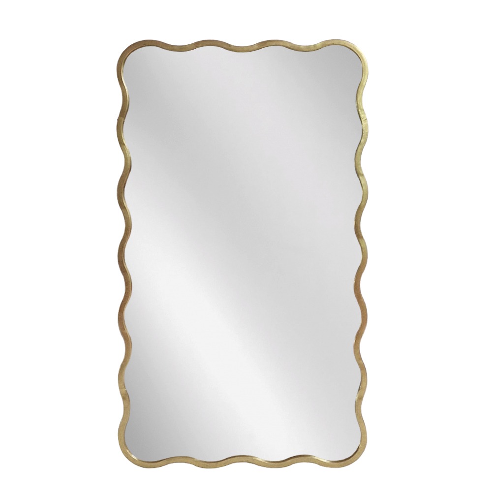 Artekko Dia Χρυσός Μεταλλικός Καθρέπτης Τοίχου (61x2.5x110)cm Artekko 661-2028-GOLD