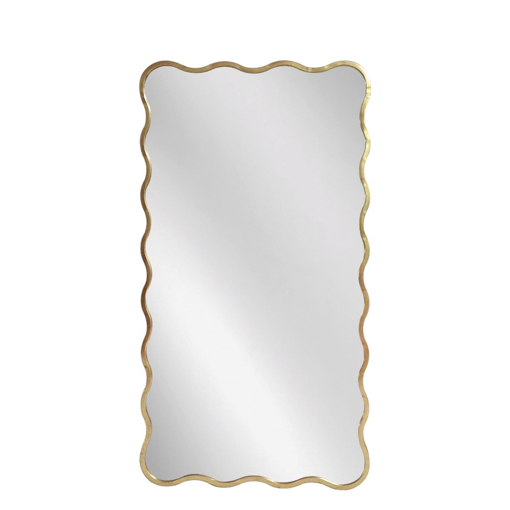 Artekko Dia Χρυσός Μεταλλικός Καθρέπτης Τοίχου (70x2.5x130)cm Artekko 661-2029-GOLD