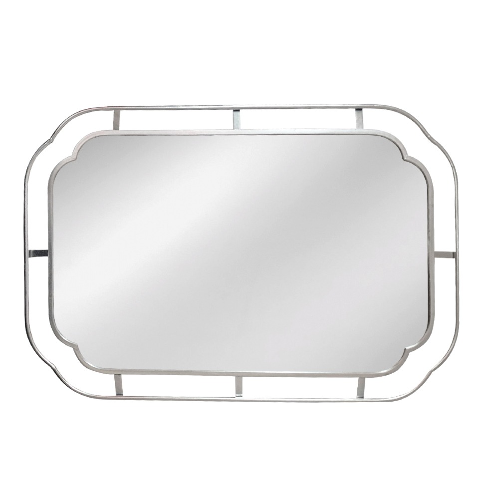 Artekko Dia Ασημί Μεταλλικός Καθρέπτης Τοίχου (60x2x90)cm Artekko 661-2032H-SILVER