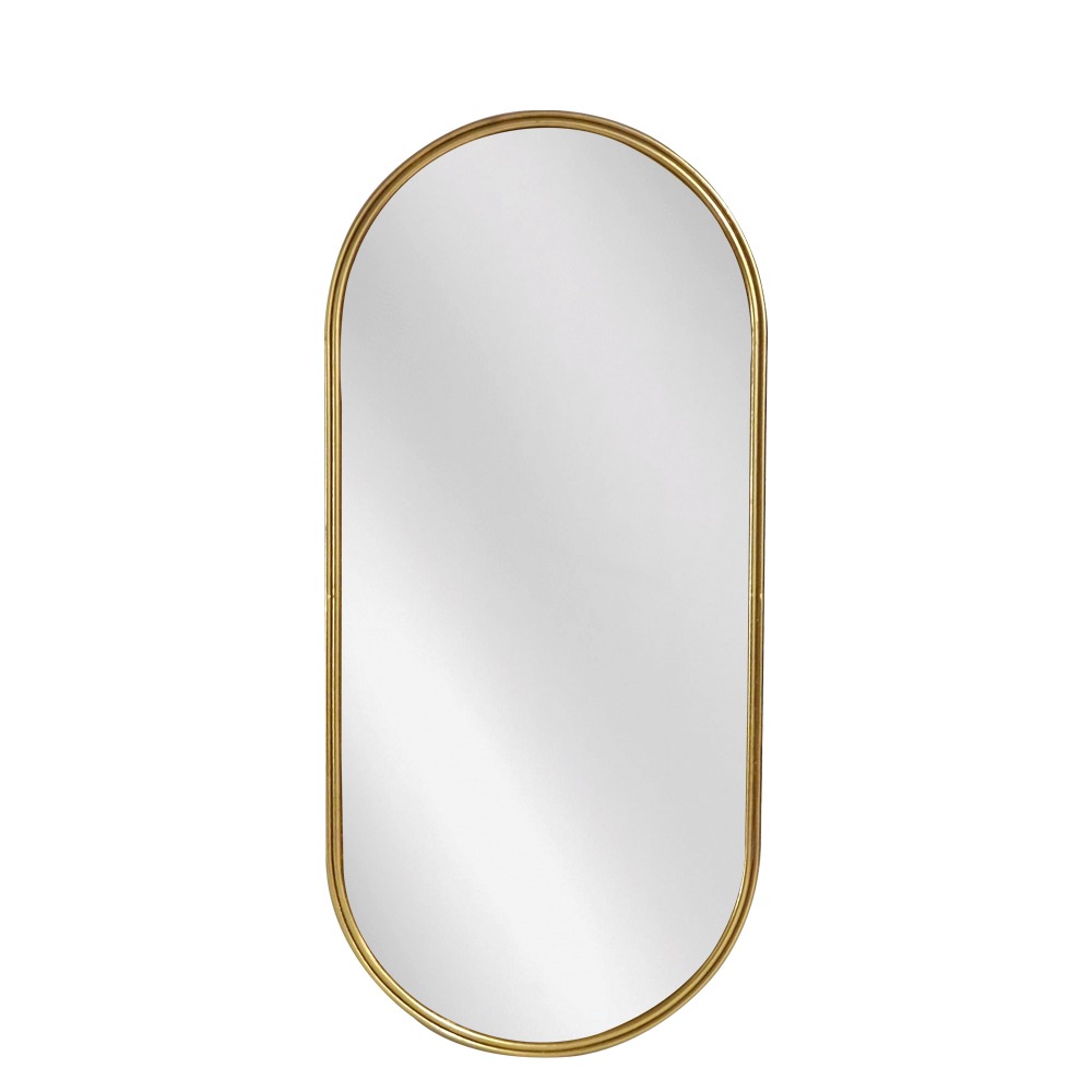 Artekko Dia Χρυσός Μεταλλικός Καθρέπτης Τοίχου (60x3x130)cm Artekko 661-2033-GOLD