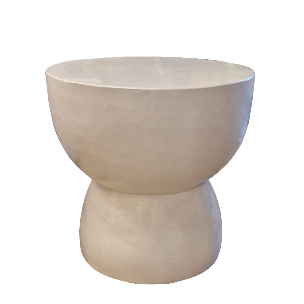 Artekko Solid Λευκό Βοηθητικό Τραπέζι από Terrazzo (Φ60x61)cm Artekko 667-4050