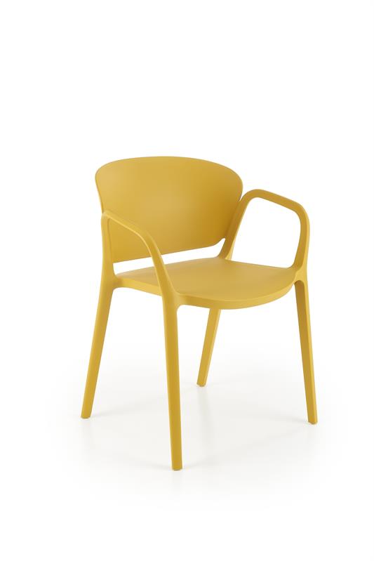 K491 plastic chair mustard DIOMMI V-CH-K/491-KR-MUSZTARDOWY DIOMMI-60-21302