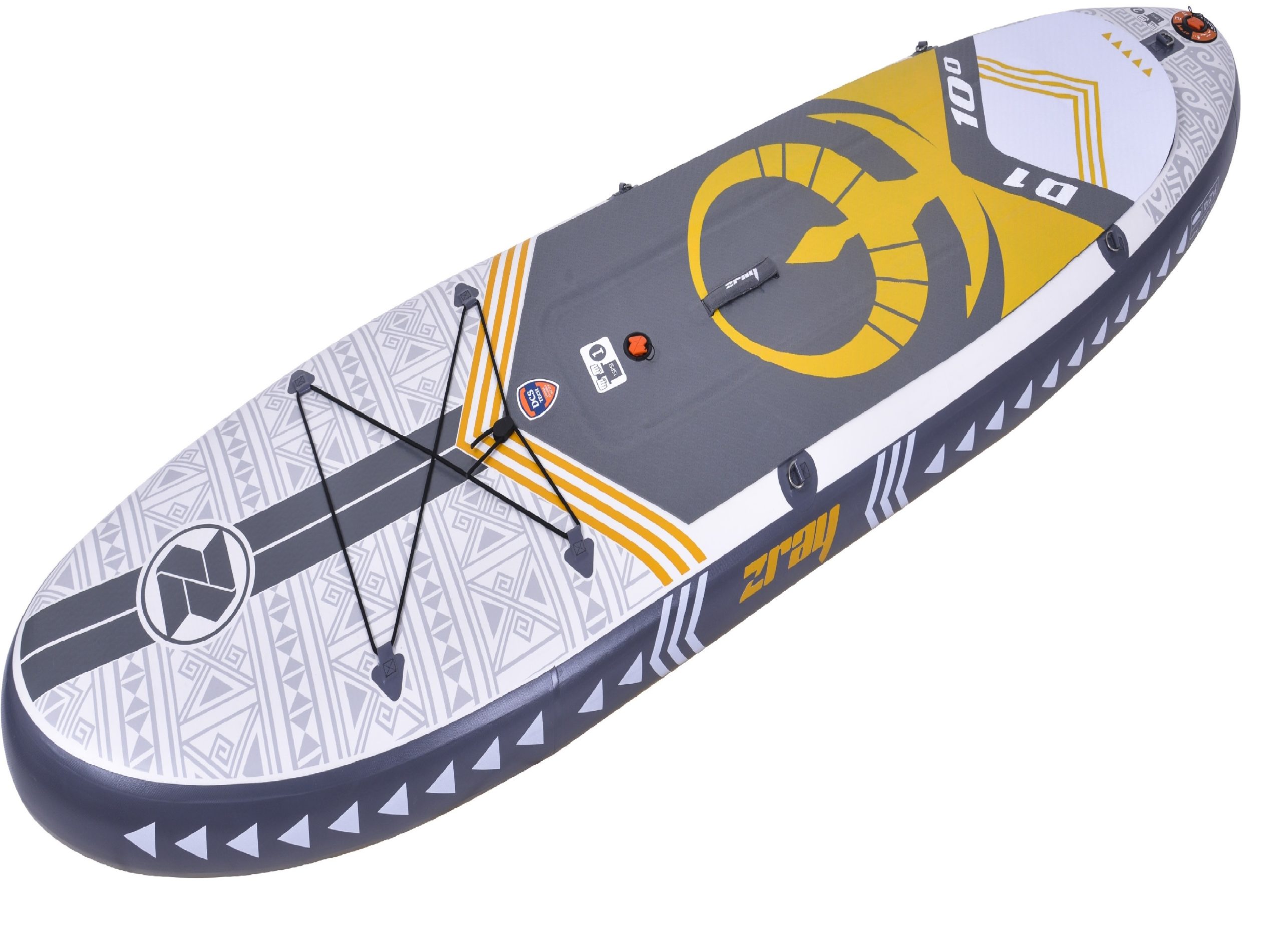 zray ΣΑΝΙΔΑ SUP D1 ΓΚΡΙ 305x81x15cm ΜΕ ΜΟΝΟ ΠΤΕΡΥΓΙΟ velco-7-665476