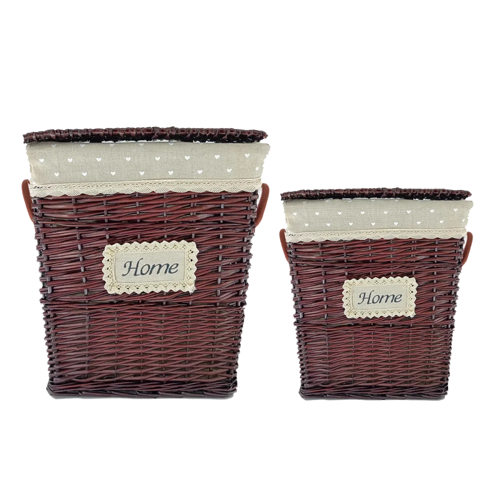 Καλάθι “HOME” σετ 2τμχ σε κόκκινο χρώμα 45x33x54 700-01100 Καλάθι “HOME” σετ 2τμχ σε κόκκινο χρώμα 45x33x54 700-01100