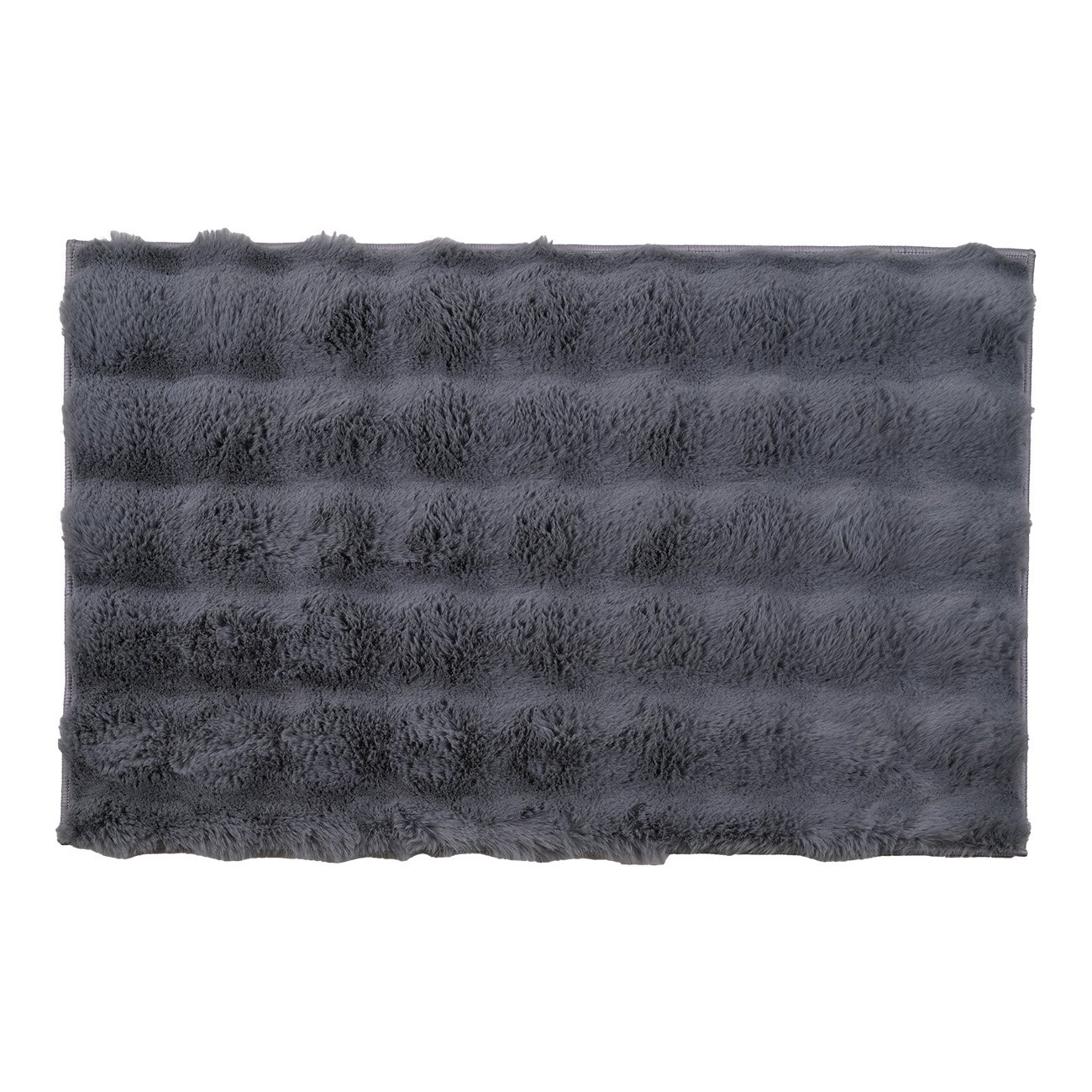 Χαλί "BUBBLE" με ανάγλυφο πέλος γούνας σε χρώμα γκρι 200x250 700-01263