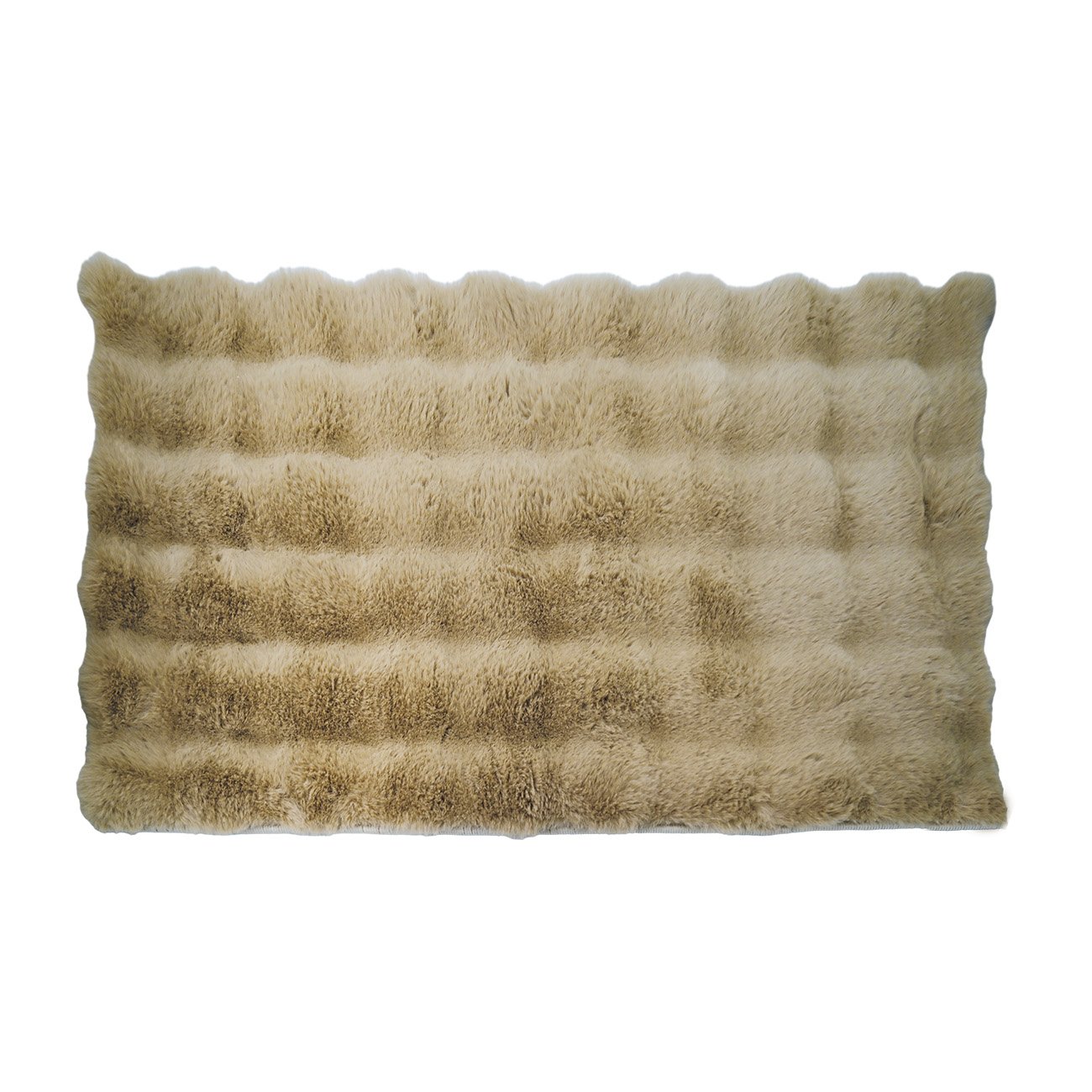 Χαλί "BUBBLE" με ανάγλυφο πέλος γούνας σε χρώμα μπεζ 200x250 700-01277
