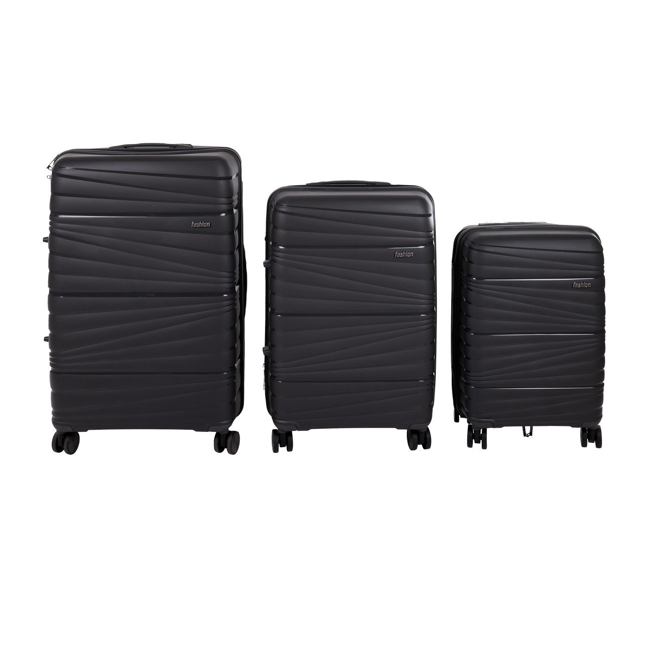 Σετ βαλίτσες 3τμχ "TRAVEL" σε χρώμα ανθρακί 700-01382