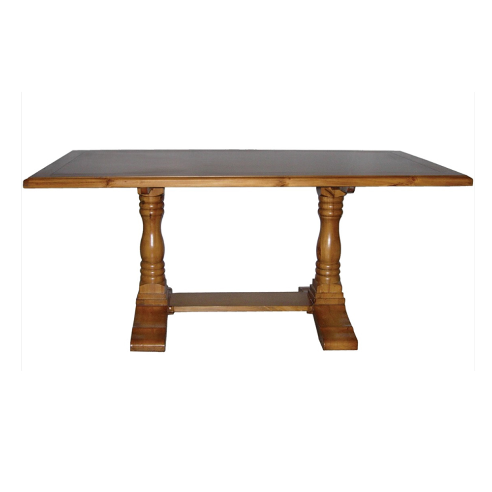 Artekko Καφέ Ξύλινη Μοναστηριακή Τραπεζαρία (180x95x77)cm Artekko 705-2000