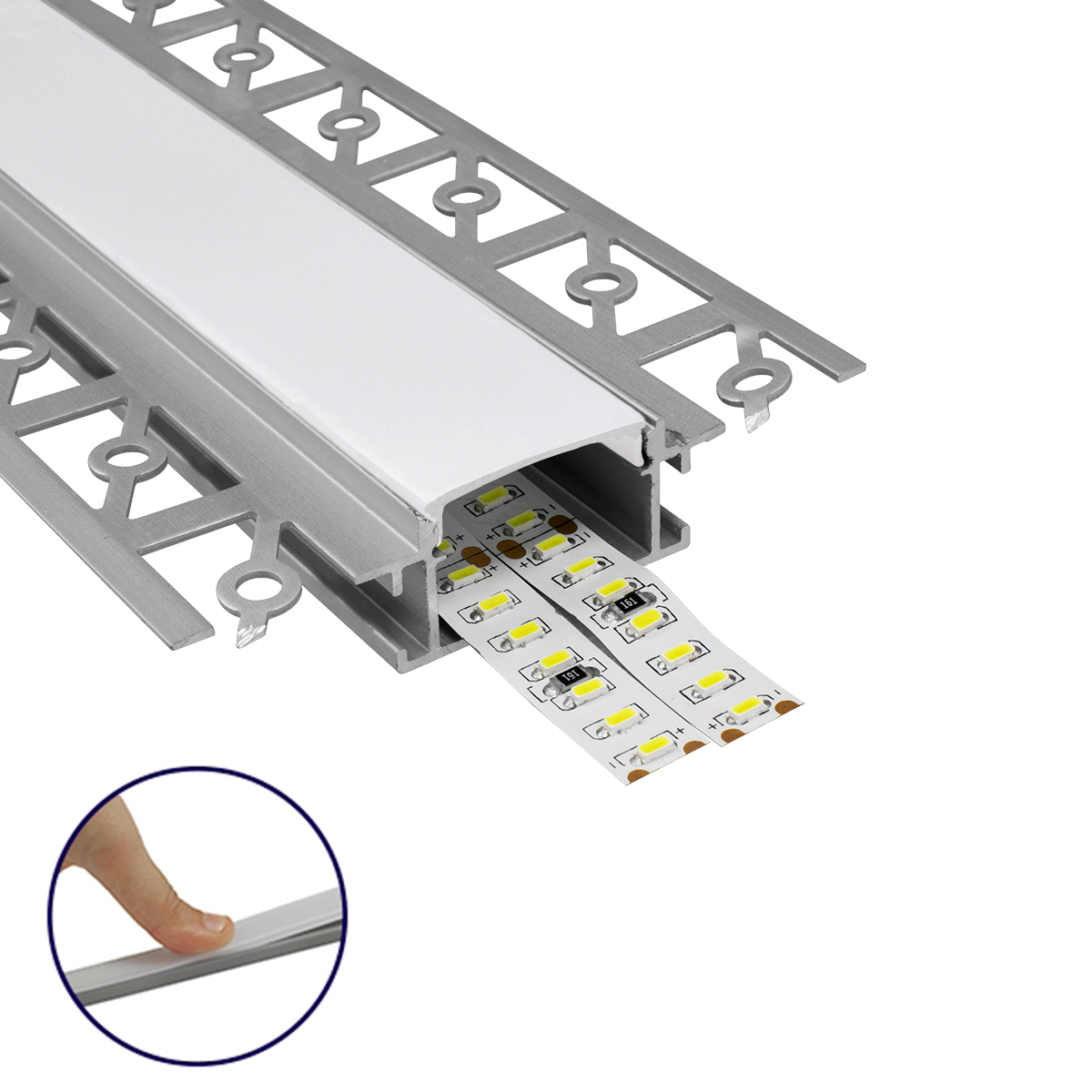 70819-3M GloboStar® PLASTERBOARD-PROFILE 70819-3M Προφίλ Αλουμινίου – Βάση & Ψύκτρα Ταινίας LED με Λευκό Γαλακτερό Κάλυμμα – Χωνευτή Χρήση σε Γυψοσανίδα – Trimless – Πατητό Κάλυμμα – Ασημί – 3 Μέτρα – Πακέτο 5 Τεμαχίων – Μ300 x Π6.7 x Υ1.4cm 70819-3M GloboStar® PLASTERBOARD-PROFILE 70819-3M Προφίλ Αλουμινίου – Βάση & Ψύκτρα Ταινίας LED με Λευκό Γαλακτερό Κάλυμμα – Χωνευτή Χρήση σε Γυψοσανίδα – Trimless – Πατητό Κάλυμμα – Ασημί – 3 Μέτρα – Πακέτο 5 Τεμαχίων – Μ300 x Π6.7 x Υ1.4cm