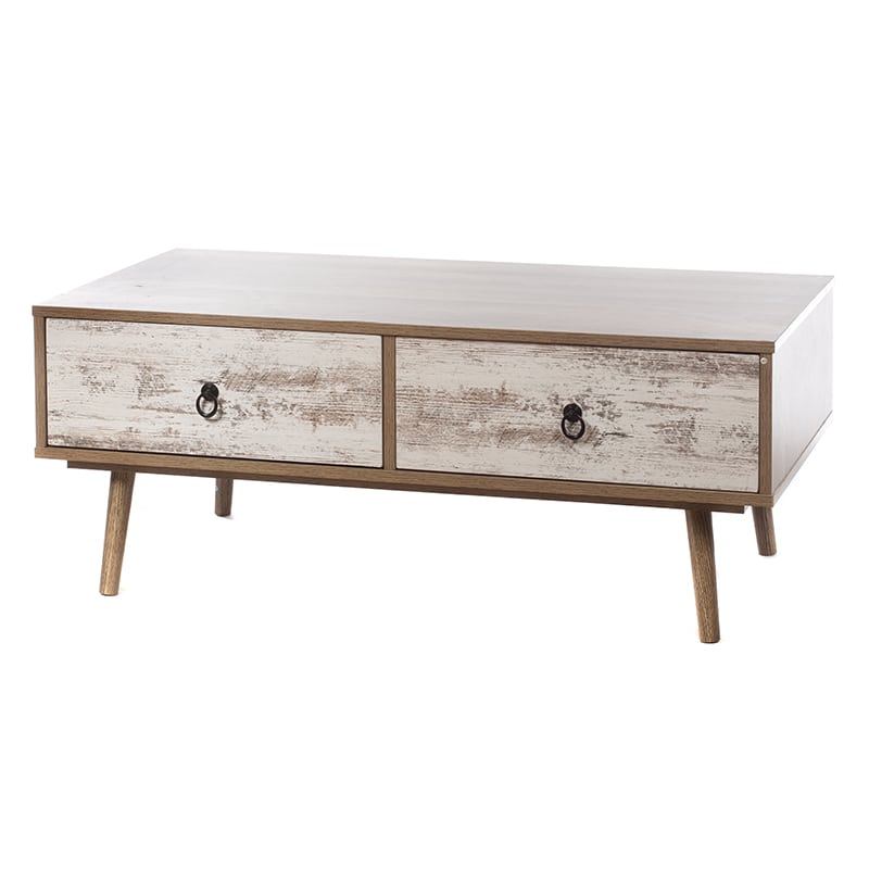 Artekko Siblur Τραπέζι Σαλονιού Mdf με Συρτάρια (100x51x39)cm Artekko 709-3215