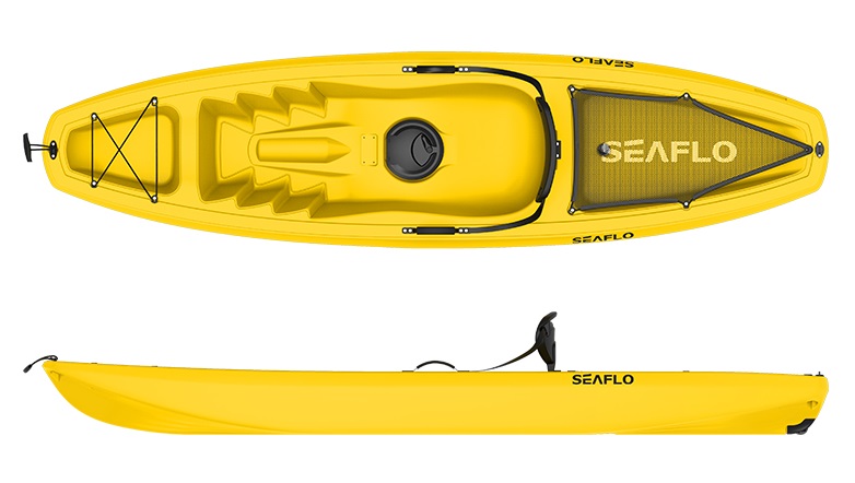 SEAFLO ΚΑΥΑΚ L266xW66xD25cm ΜΟΝΟΘΕΣΙΟ ΚΙΤΡΙΝΟ velco-72-34863-13