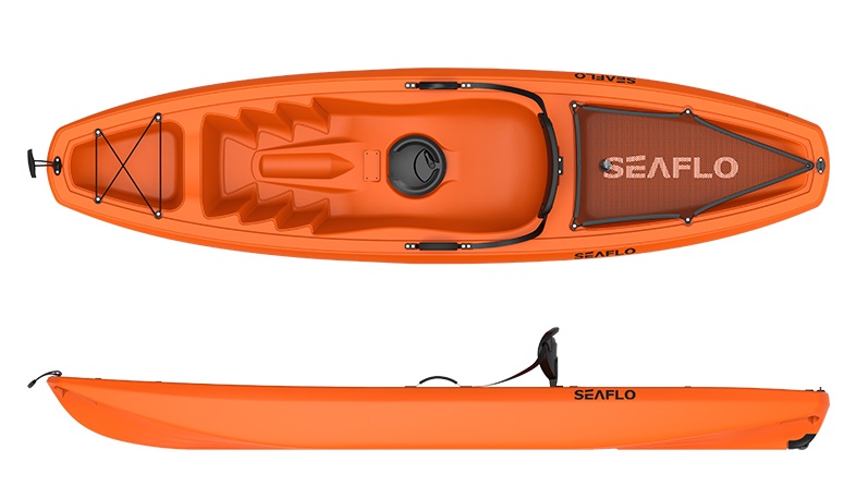SEAFLO ΚΑΥΑΚ L266xW66xD25cm ΜΟΝΟΘΕΣΙΟ ΠΟΡΤΟΚΑΛΙ velco-72-34863-2