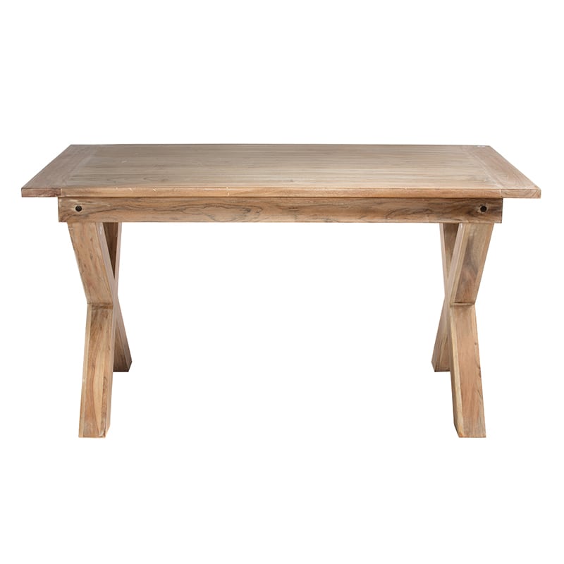 Artekko Attari Ξύλινο Τραπέζι σε Λευκή Πατίνα (140x80x76)cm Artekko 720-1103