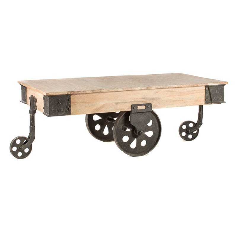 Artekko Aklip Ξύλινο Τραπέζι Σαλονιού (135x65x45)cm Artekko 720-1156