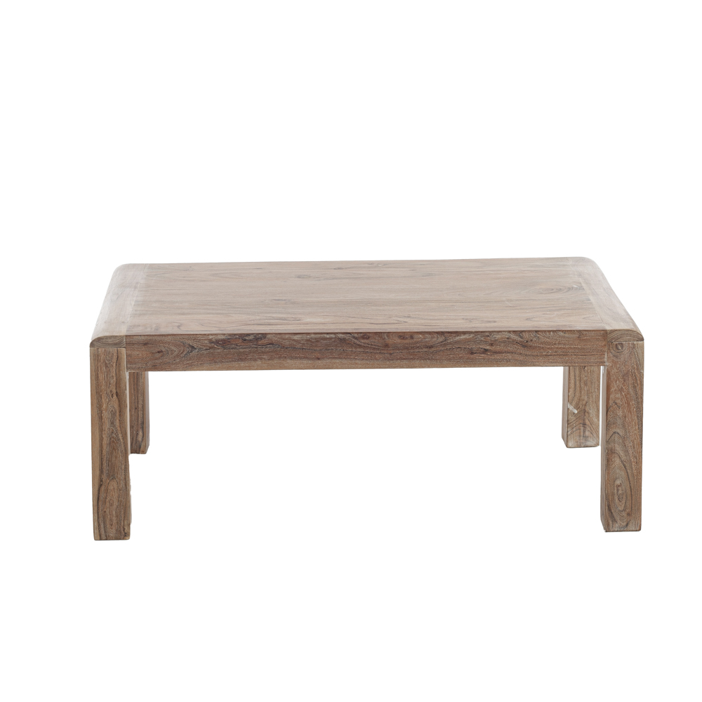 Artekko Maokai Τραπέζι Σαλονιού Ξύλινο Λευκή Πατίνα (115x60x45)cm Artekko 720-1260-WHITE