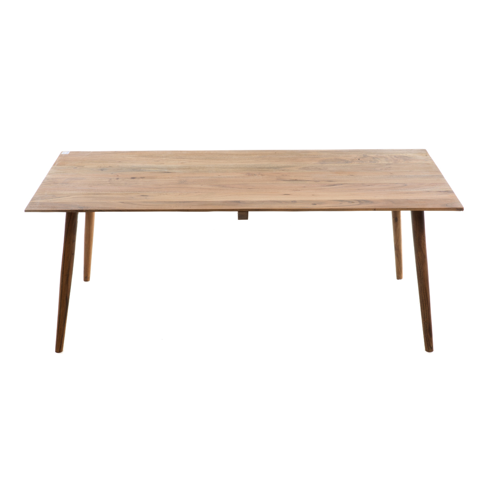 Artekko Τραπεζάκι σαλονιού Ξύλινο σε φυσική απόχρωση με στρογγυλό πόδι (120x60x45)cm Artekko 720-1293-LAP