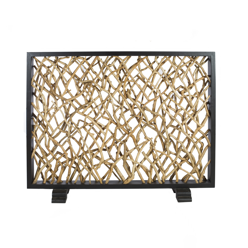 Artekko Solida Ξύλινο Διακοσμητικό Διαχωριστικό Παραβάν (200x45x156)cm Artekko 730-3236