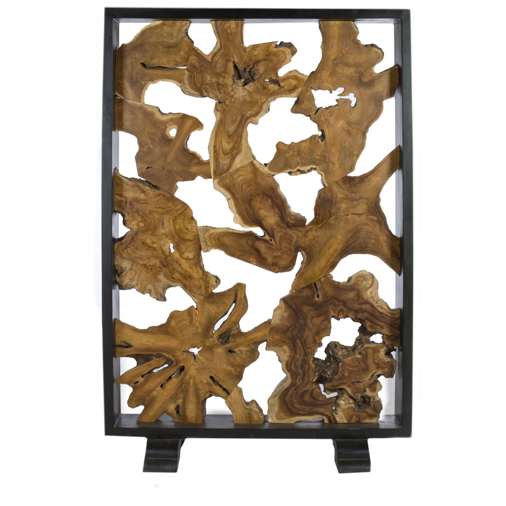 Artekko Solida Ξύλινο Διακοσμητικό Διαχωριστικό Παραβάν (140x50x205)cm Artekko 730-3241