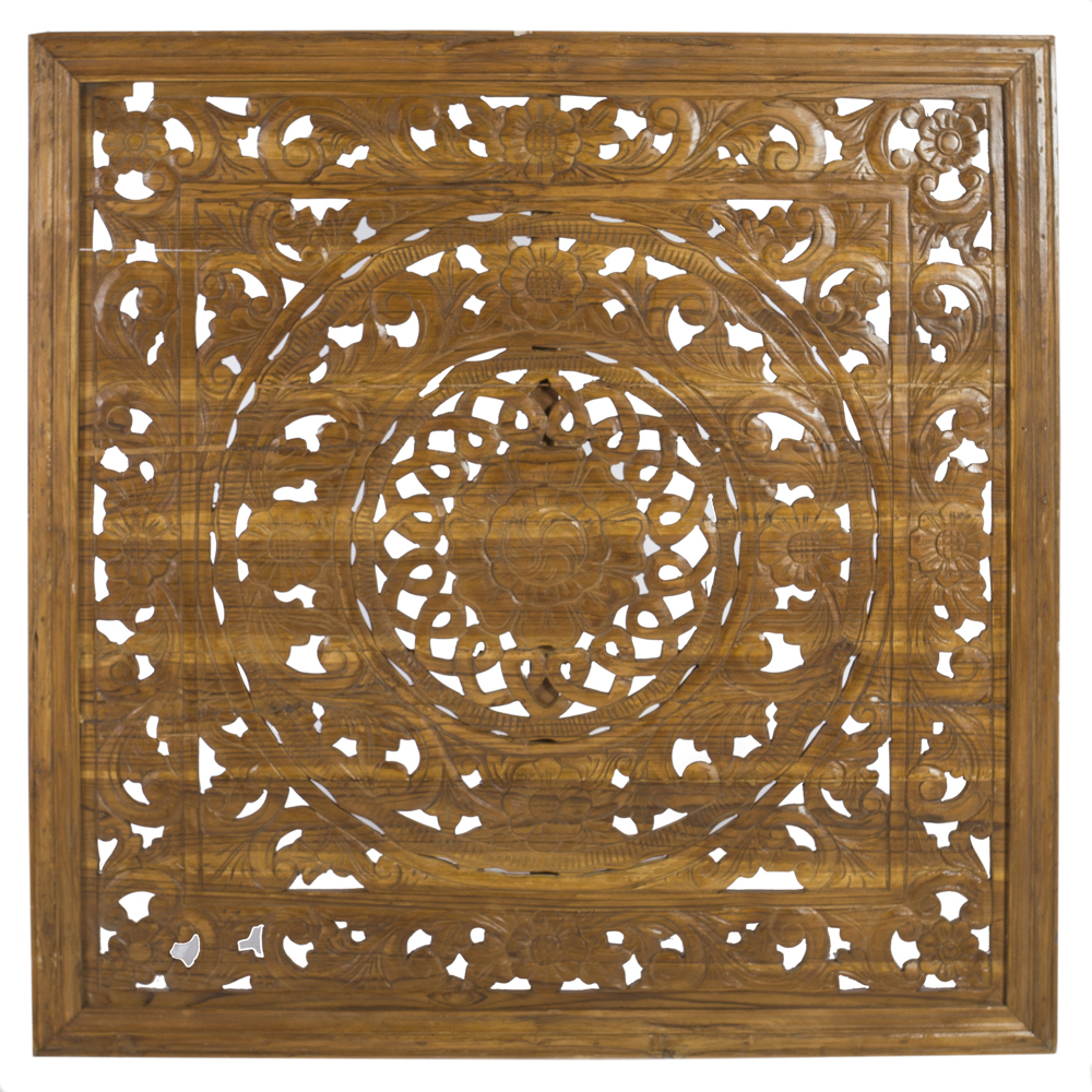 Artekko Panel Ξύλινο Σκαλιστό Διακοσμητικό Τοίχου Πάνελ (160x160x5)cm Artekko 730-3244