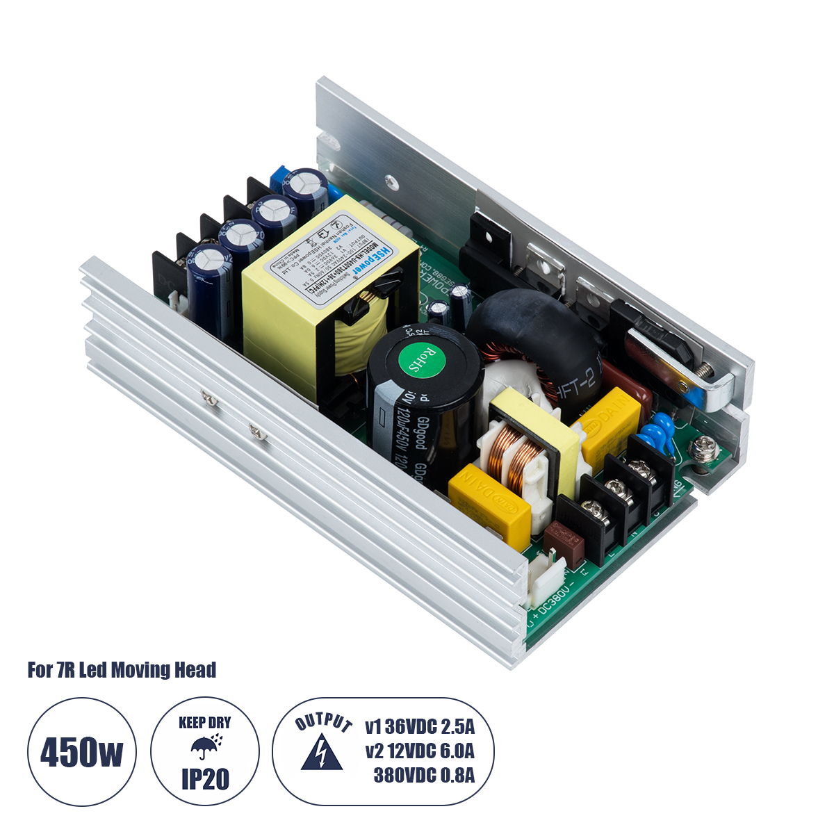 73076 GloboStar® 73076 Μεταλλικό Τροφοδοτικό PELV για Ρομποτική Κεφαλή 7R Moving Head 450W – AC 220-240V σε DC 12V – 36V – 380V – IP20 L12.6 x W8 x H4cm – 1 Χρόνο Εγγύηση 73076 GloboStar® 73076 Μεταλλικό Τροφοδοτικό PELV για Ρομποτική Κεφαλή 7R Moving Head 450W – AC 220-240V σε DC 12V – 36V – 380V – IP20 L12.6 x W8 x H4cm – 1 Χρόνο Εγγύηση