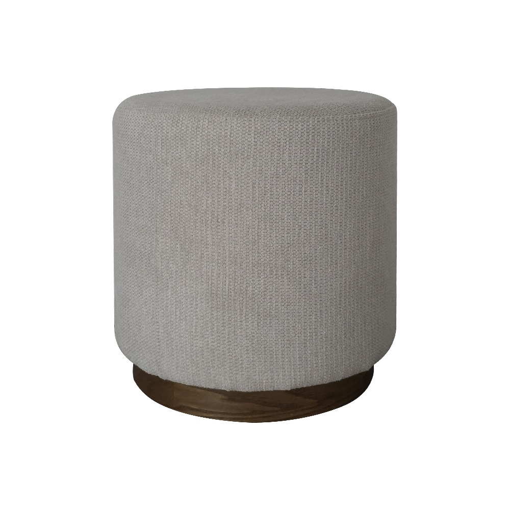 Artekko Cloud Μπεζ Υφασμάτινο Σκαμπό (Φ41x44)cm Artekko 735-2200-D