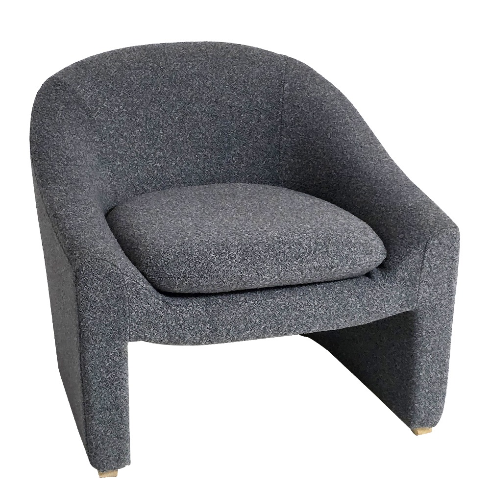 Artekko Cloud Γκρι Υφασμάτινη Μπουκλέ Πολυθρόνα (76x76x71)cm Artekko 735-2209-GL