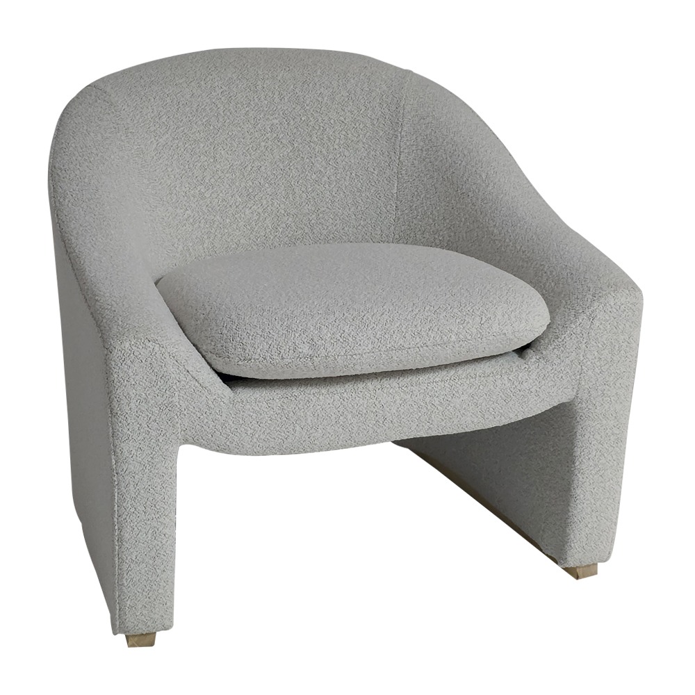 Artekko Cloud Μπεζ Υφασμάτινη Μπουκλέ Πολυθρόνα (76x76x71)cm Artekko 735-2209-W