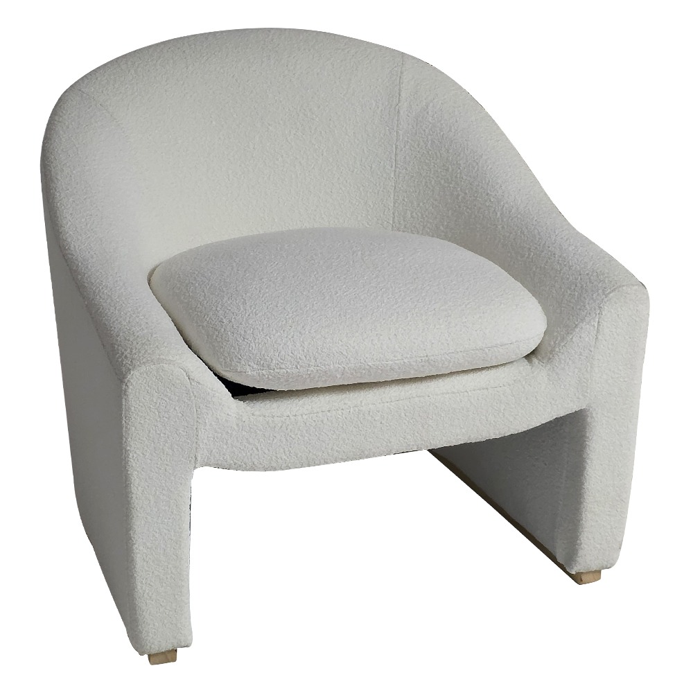 Artekko Cloud Λευκή Υφασμάτινη Μπουκλέ Πολυθρόνα (76x76x71)cm Artekko 735-2209