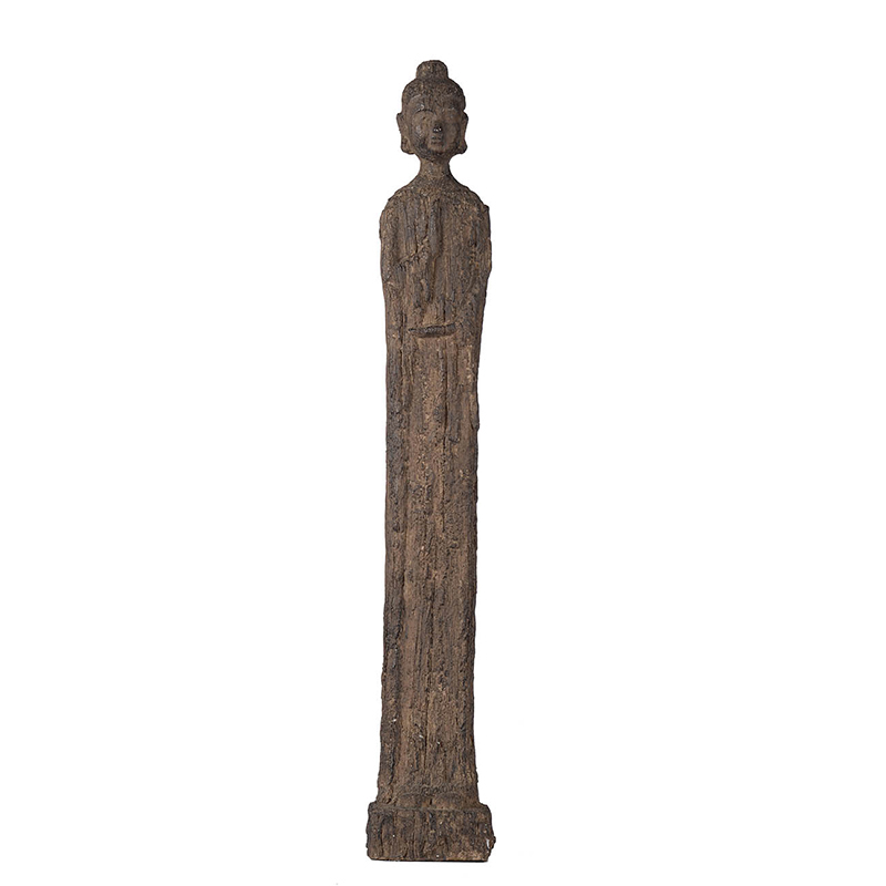 Artekko Buddha Καφέ Διακοσμητικός Βούδας από Ρητίνη (8.9x8.9x60.2)cm Artekko 73633