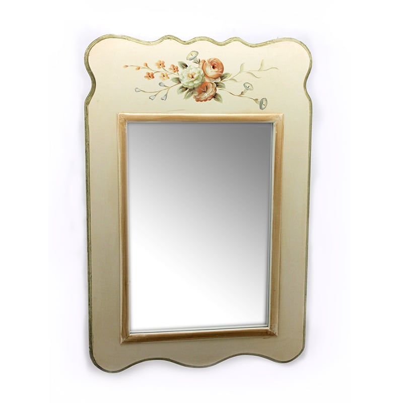 Artekko Sleitteps Καθρέπτης Ζωγραφιστός σε Πατίνα Μπέζ Πράσινο (60x8x90)cm Artekko 742-1149