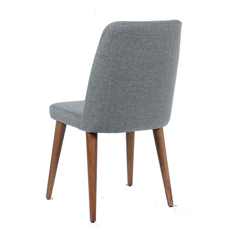 Artekko Milano Ξύλινη Καρέκλα με Ανοιχτό Γκρι Ύφασμα (59x59x91)cm Artekko 783-1142